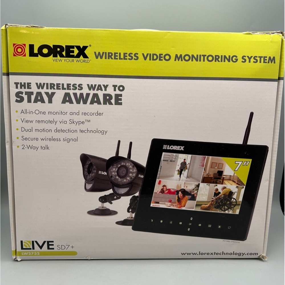 Lorex LW2732 Wireless Video Monitoring System - 2 Cameras & Monitor